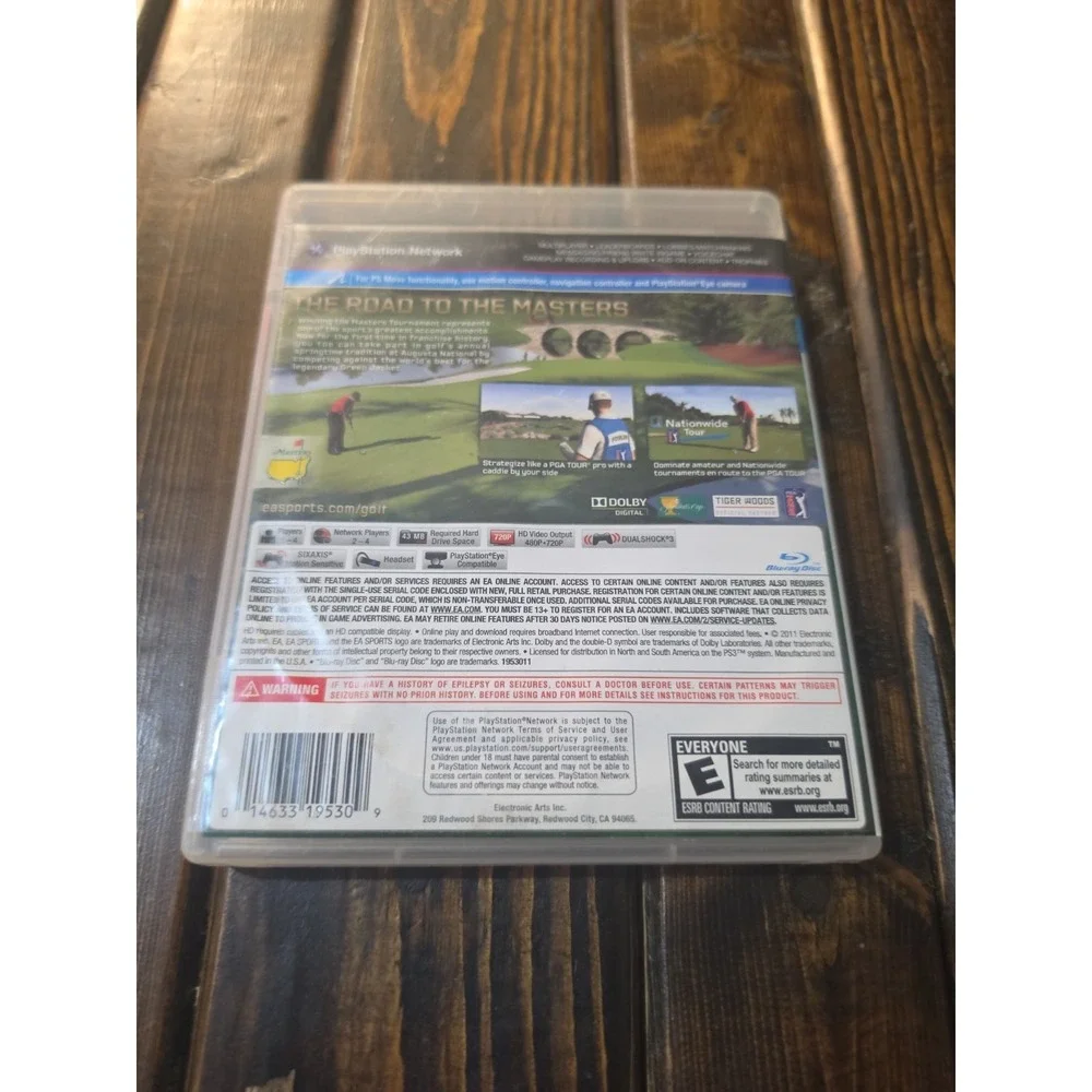 Tiger Woods PGA Tour 12 The Masters Sony PlayStation 3 PS3 Complete 2011 Golf
